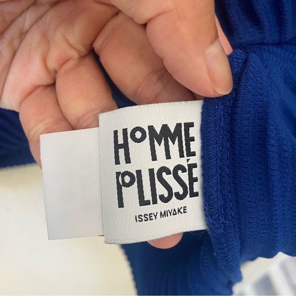 Homme Plisse Issey Miyake Blue Cotton Surface Pleated Cardigan Jacket size 4 - Picture 8 of 13